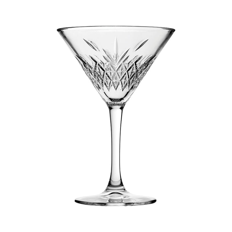 TIMELINESS VINTAGE MARTINI GLASS 8OZ     x12