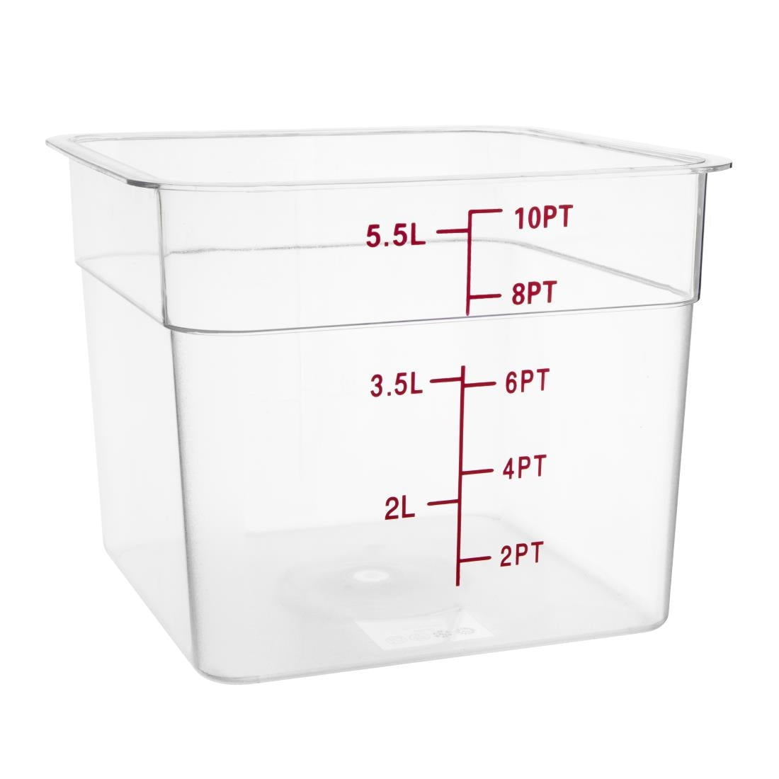 Hygiplas Polycarbonate Square Storage Container 5.5Ltr (Lid CF050)