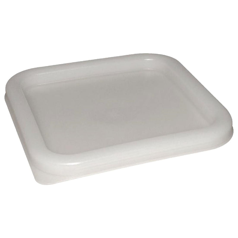 Hygiplas Polycarbonate Square Food Storage Container Lid White Medium Size: Medium. Lid to fit 5.5-7Ltr square containers