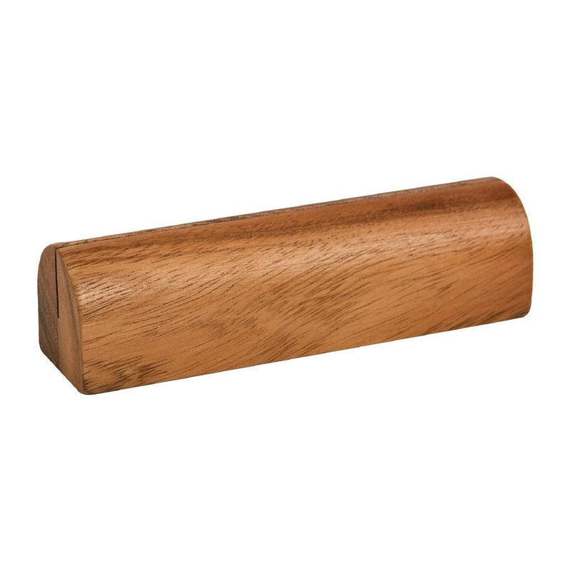 Rounded Acacia Wood Menu Holder - Holds up to A4. Sold singly.