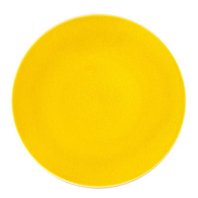 JARS TOURRON CITRON YELLOW PLATE 20CM    x6