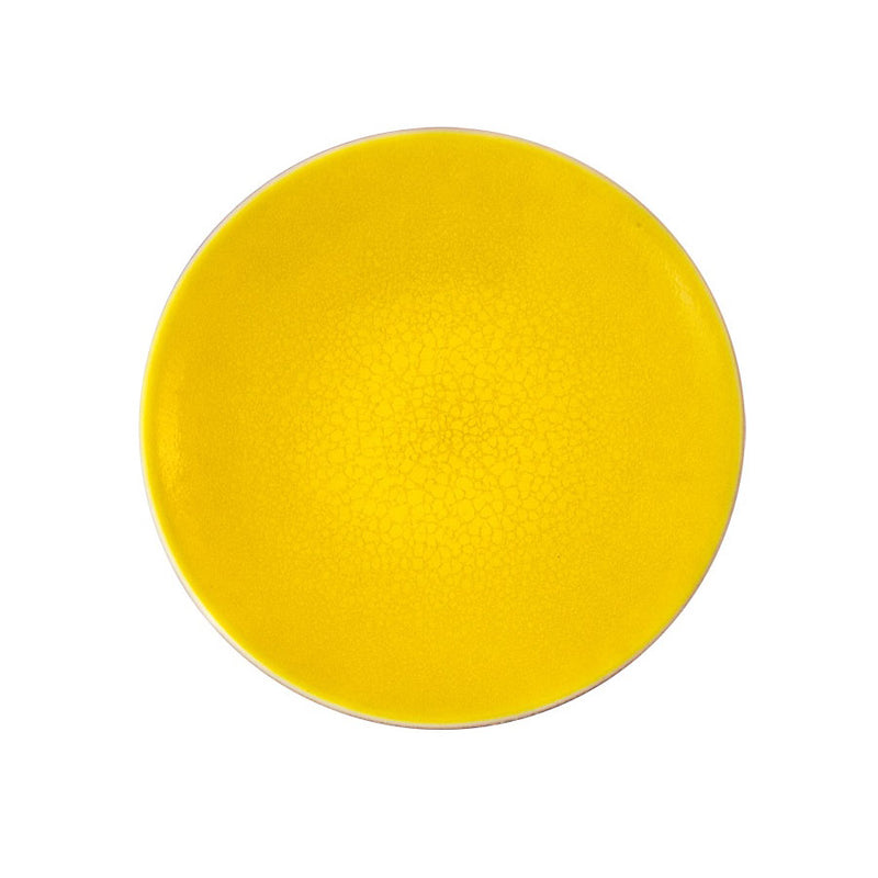 JARS TOURRON CITRON YELLOW PLATE 32.5CM 