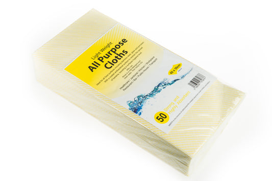 Jay Cloths - All Purpose Cloth Yellow Striped Pack of 50