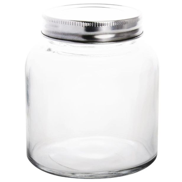 Vogue Glass Screw Top Preserving Jar 330ml 11.5oz (Pack of 6)