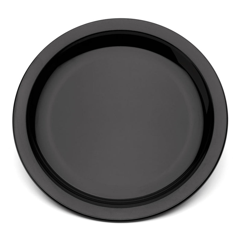 NARROW RIMMED PLATE 7" BLACK            