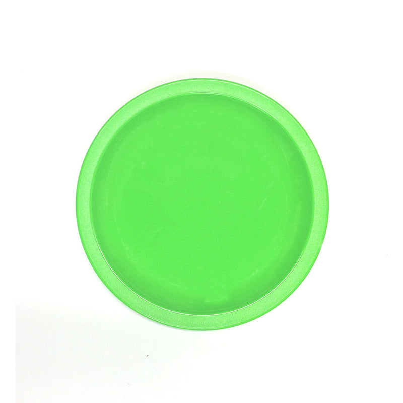 NARROW RIMMED PLATE 7" LIME GREEN       