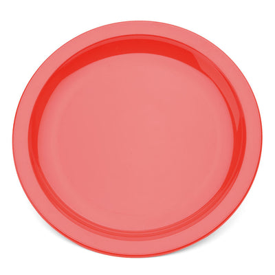 NARROW RIMMED PLATE 7" RED              
