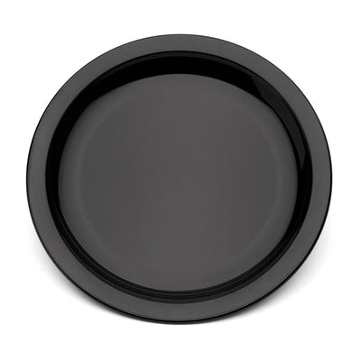NARROW RIMMED PLATE 9" BLACK            