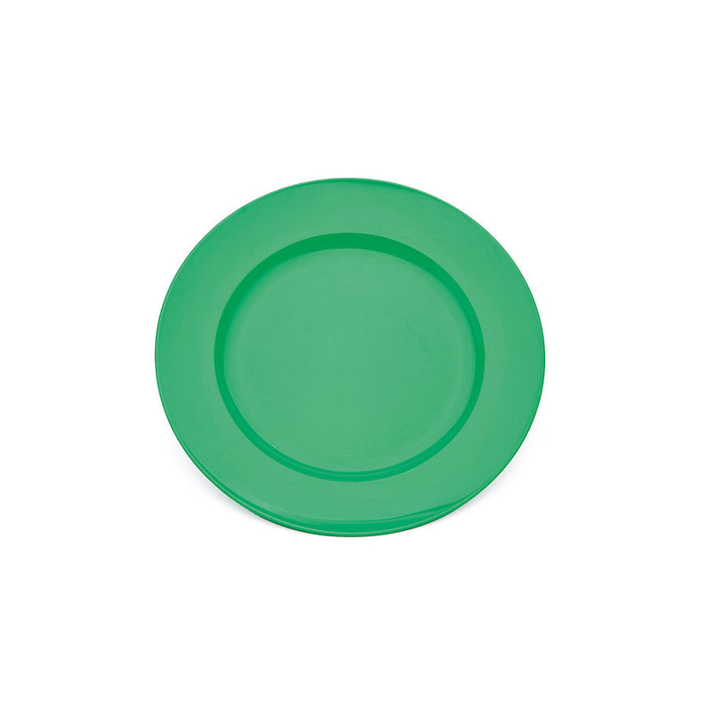 BROAD RIMMED PLATE 8.5" GREEN           