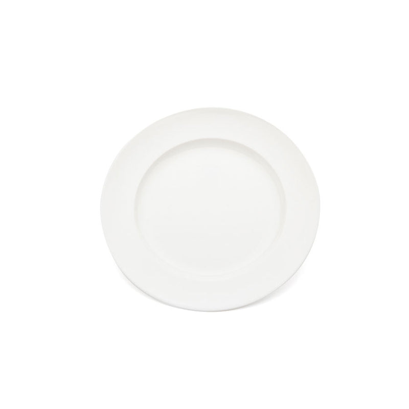 BROAD RIMMED PLATE 8.5" WHITE           