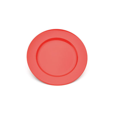 BROAD RIMMED PLATE LARGE RED 24CM       
