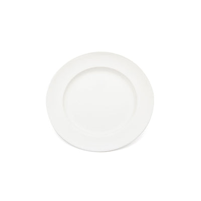 BROAD RIMMED PLATE LARGE WHITE 24CM     