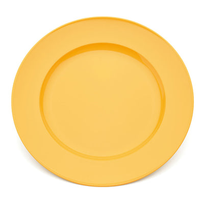 BROAD RIMMED PLATE LARGE YELLOW 24CM    