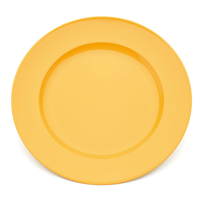 BROAD RIMMED PLATE LARGE YELLOW 24CM    
