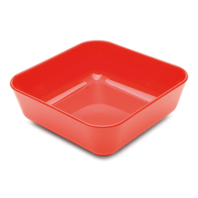 SQUARE DISH 4" RED                      