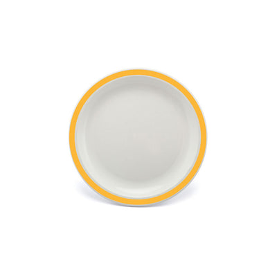 NARROW RIMMED PLATE 7" DUO YELLOW NR     x12