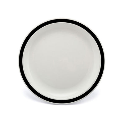 NARROW RIMMED PLATE 9" DUO BLACK         x12