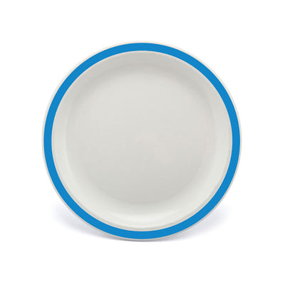NARROW RIMMED PLATE 9" DUO BLUE         