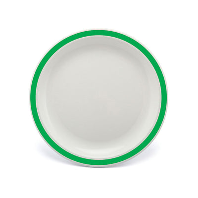 NARROW RIMMED PLATE 9" DUO EMERALD GRE   x12