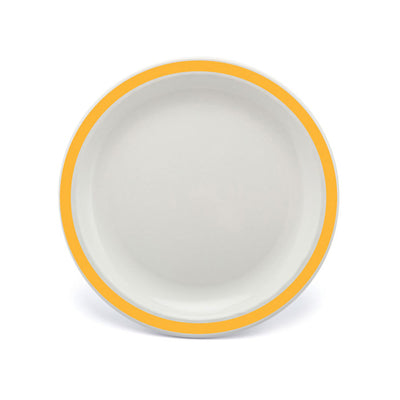 NARROW RIMMED PLATE 9" DUO YELLOW        x12