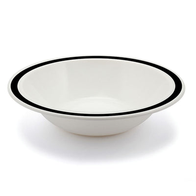 RIMMED BOWL 6.75" DUO BLACK              x12