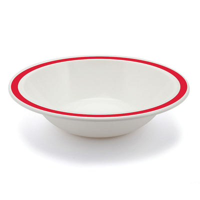 RIMMED BOWL 6.75" DUO RED                x12