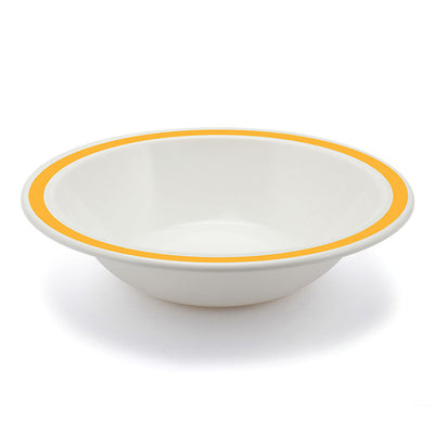RIMMED BOWL 6.75" DUO YELLOW             x12