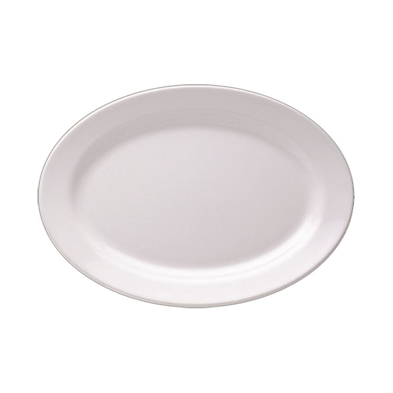 PATRIACH WHITE OVAL PLATTER 19 3/4~x14~ 