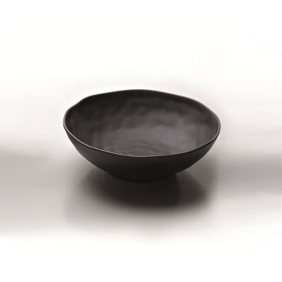 ZEN BLACK ROUND BOWL 12 3/8 33OZ NR      x6