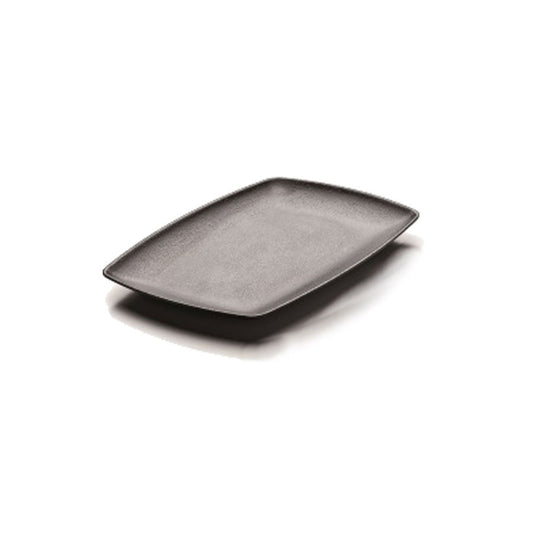ZEN BLACK RECT PLATTER 31.1x21.5CM NR    x6