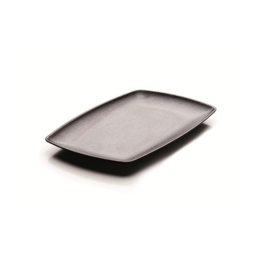 ZEN BLACK RECT PLATTER 37.8X30.1CM NR    x6