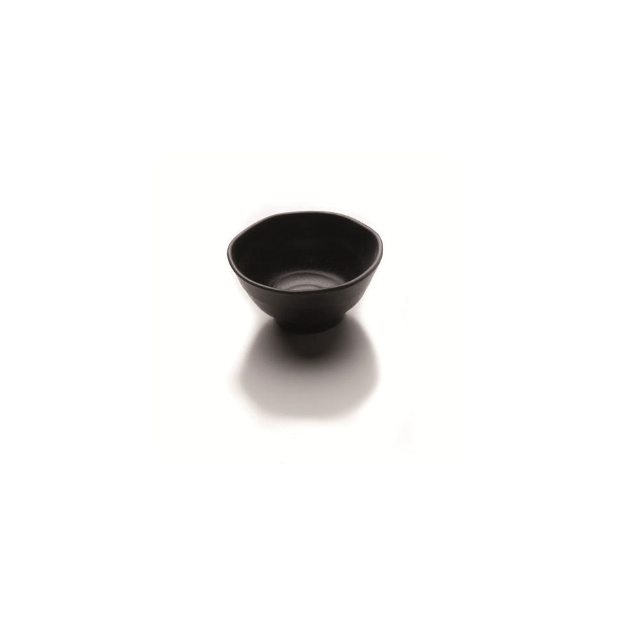 ZEN BLACK ROUND BOWL 8OZ 4.5" NR         x6