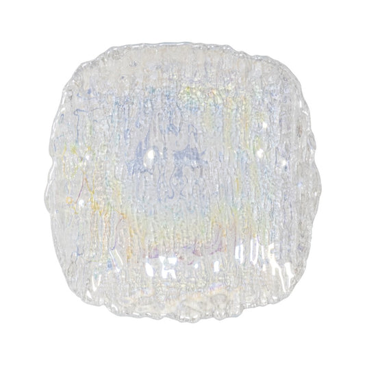 GLACIER RECT PLATE GLASS 29X27CM NR      x6