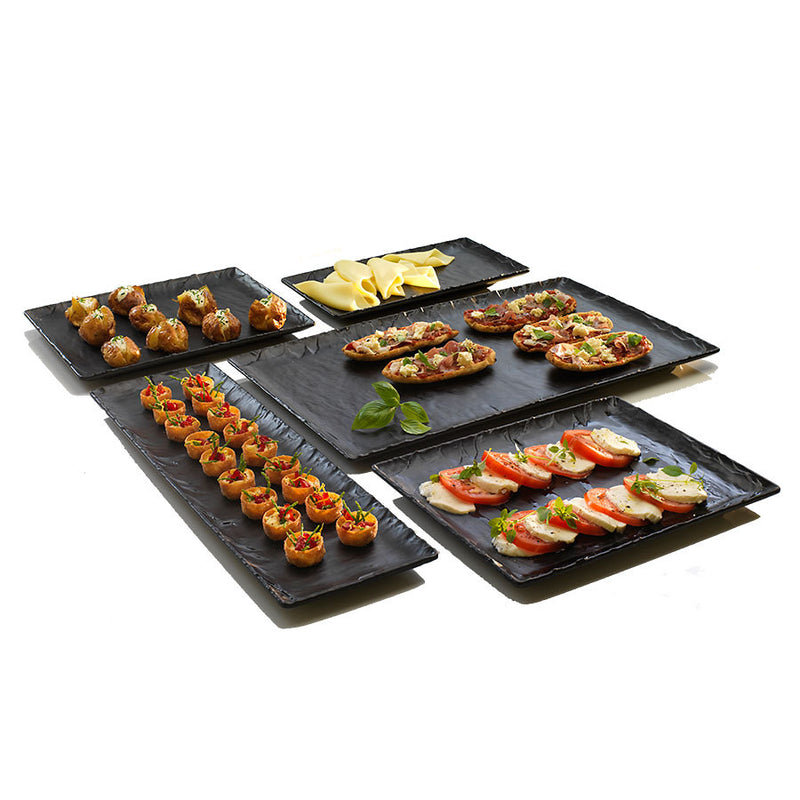 MELAMINE PLATTER SLATE GN1/1 530X325MM  