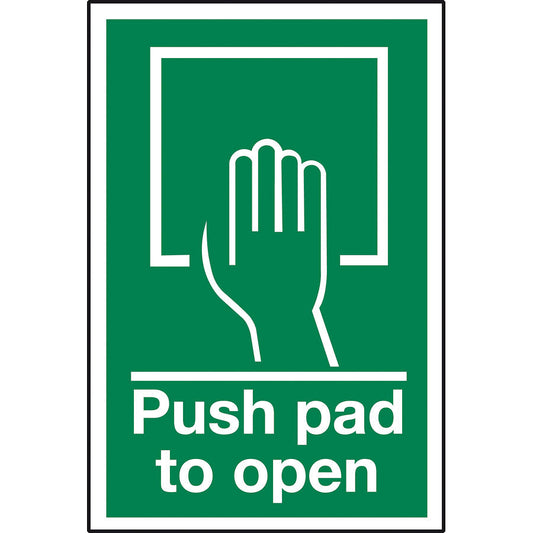 PUSH PAD TO OPEN SIGN (SPECIAL)         