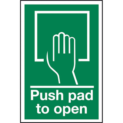 PUSH PAD TO OPEN SIGN (SPECIAL)         