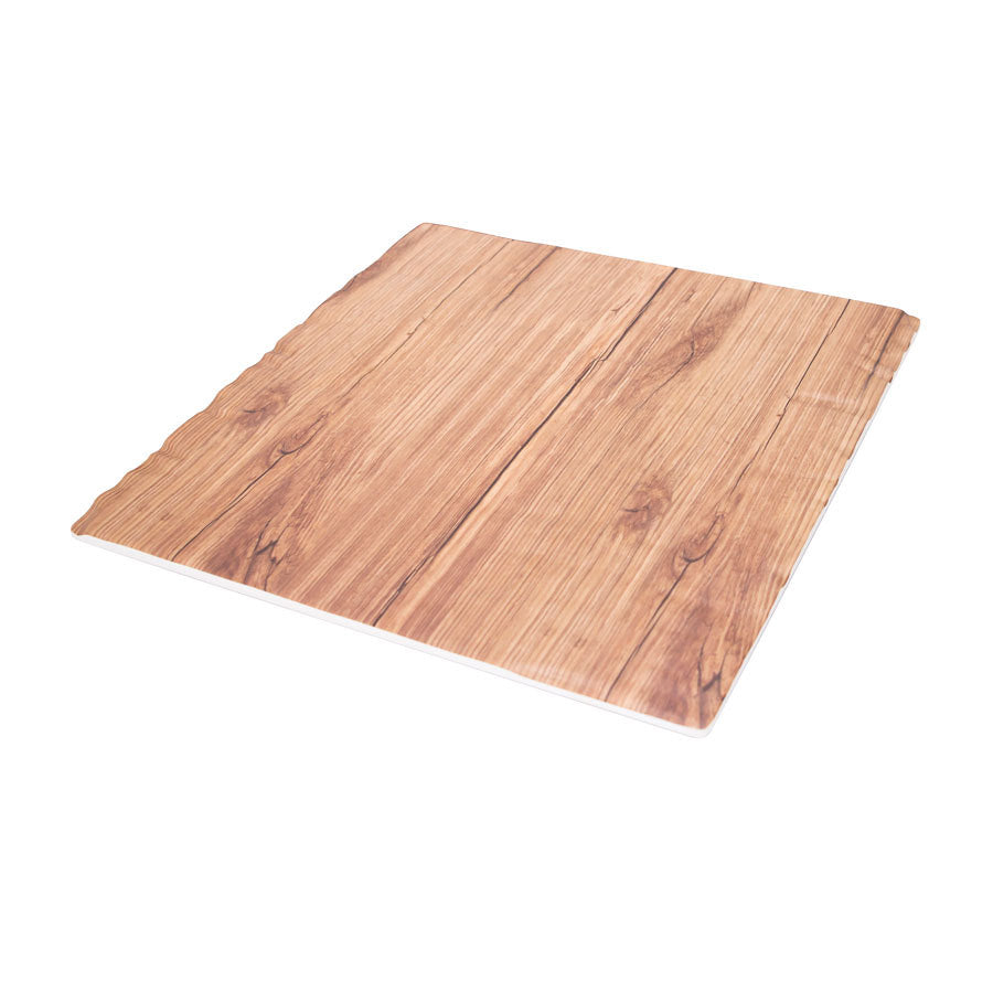 STRATA SQUARE PLATTER 30X30CM TEAK      