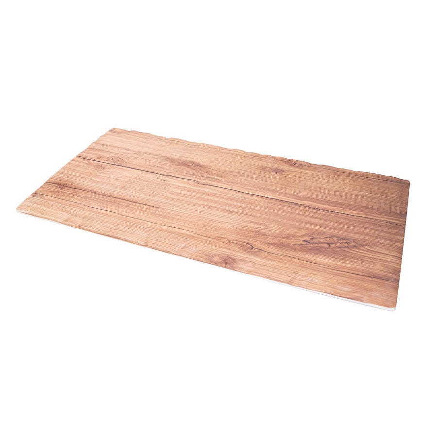 STRATA PLATTER 50X25CM TEAK             