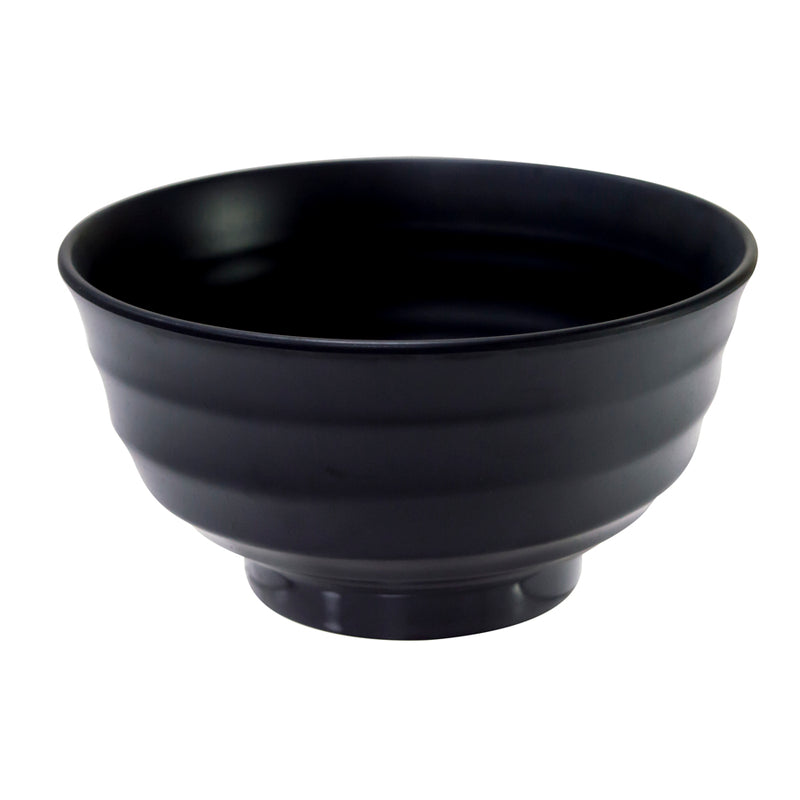 FUSION MELAMINE ZEN DEEP BOWL18X10CM BLK x6