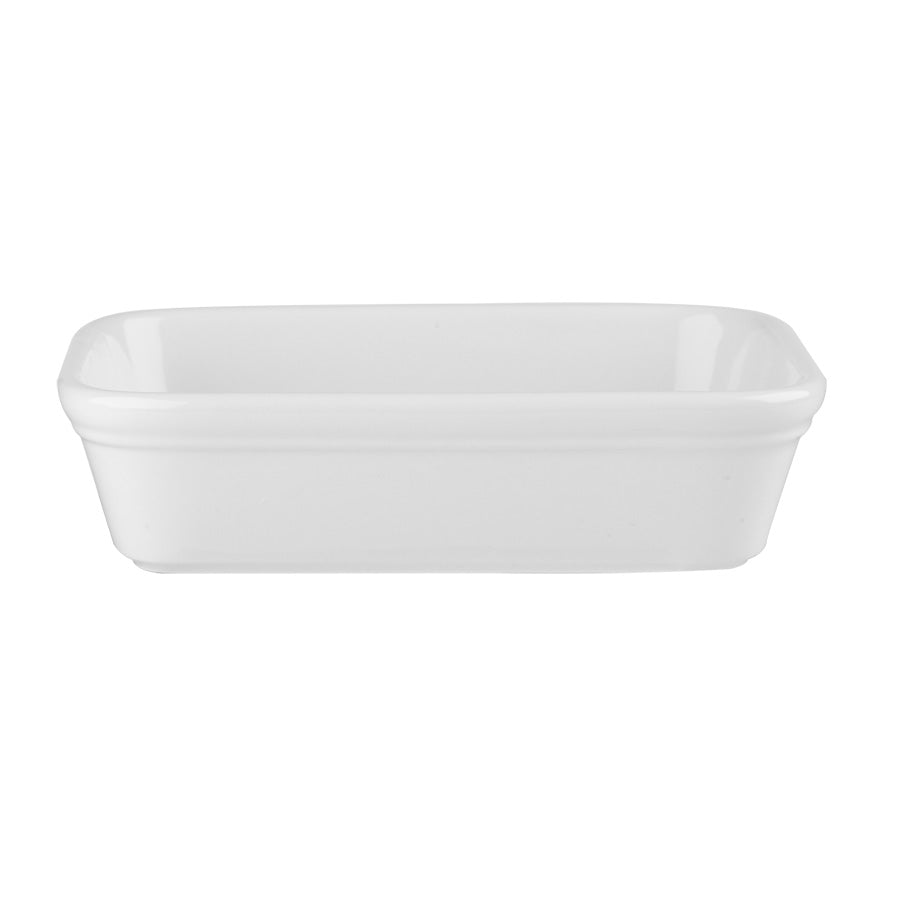 SHALLOW RECTANGULAR DISH 6.13" WHITE     x12