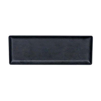 MIRAGE TUNDRA PLATTER 26.5 X 9.3CM BLACK x12