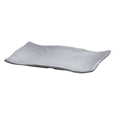 MIRAGE MARTELLO GREY RECT PLATTER33X23CM