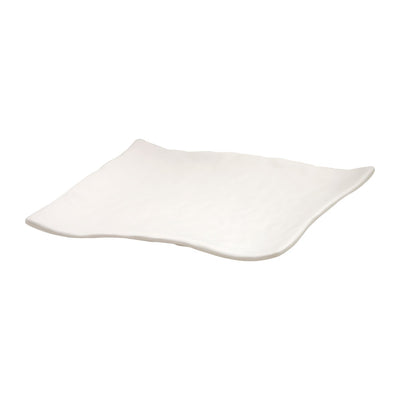 MIRAGE MARTELLO WHITE SQ PLATTER 28CM   