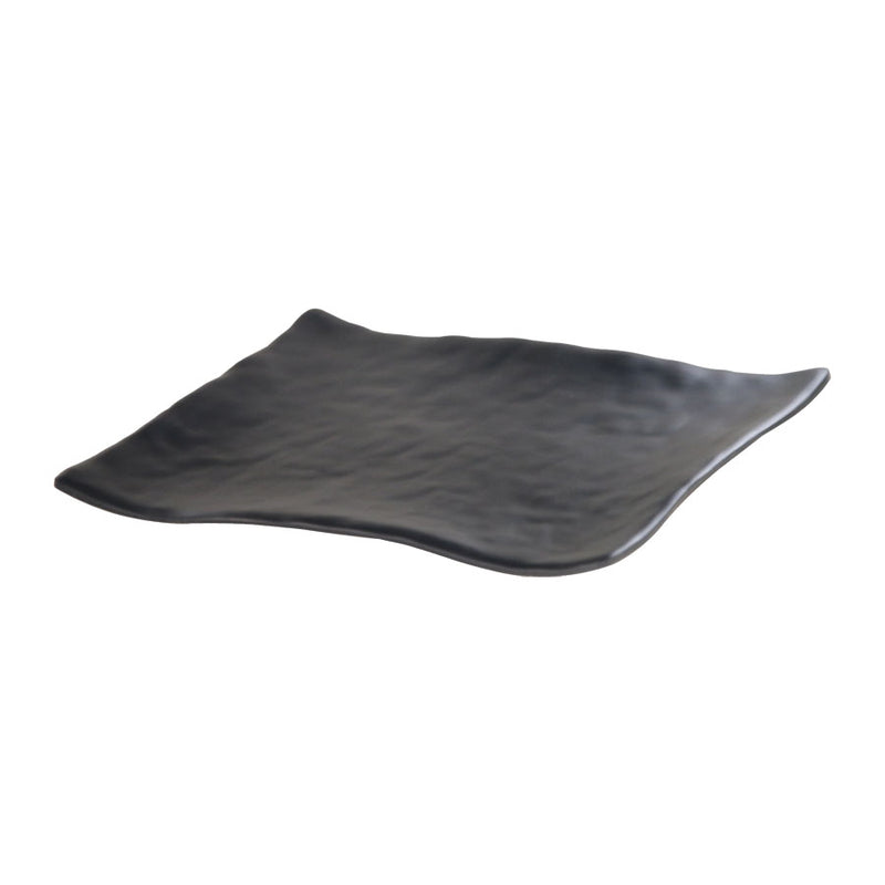 MIRAGE MARTELLO BLACK SQ PLATTER 28CM   