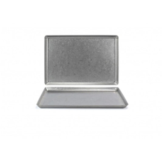 STAINLESS MOD PLATE 35.6X24.1CM ANTIQUE  x4
