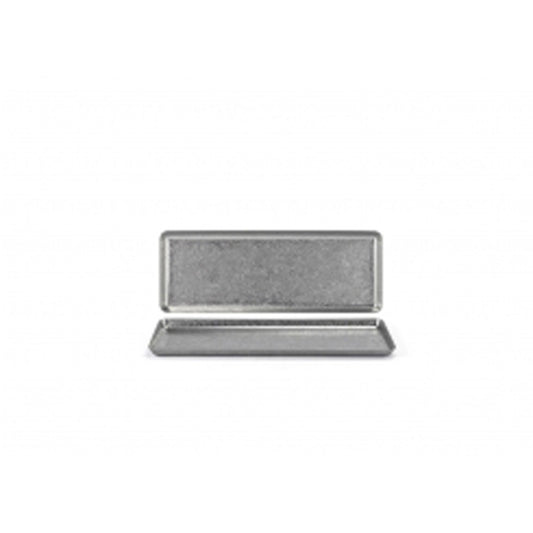 STAINLESS MOD PLATE 29.2X10.8CM ANTIQUE  x6
