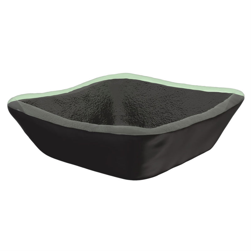 GLASS STUDIO BENTO BLK DIP POT SQ 6X2CM  x6