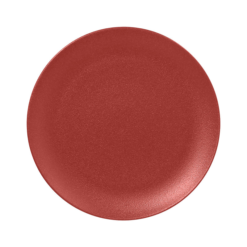 NEO FUSION FLAT COUPE PLATE DARK RED 27C x12