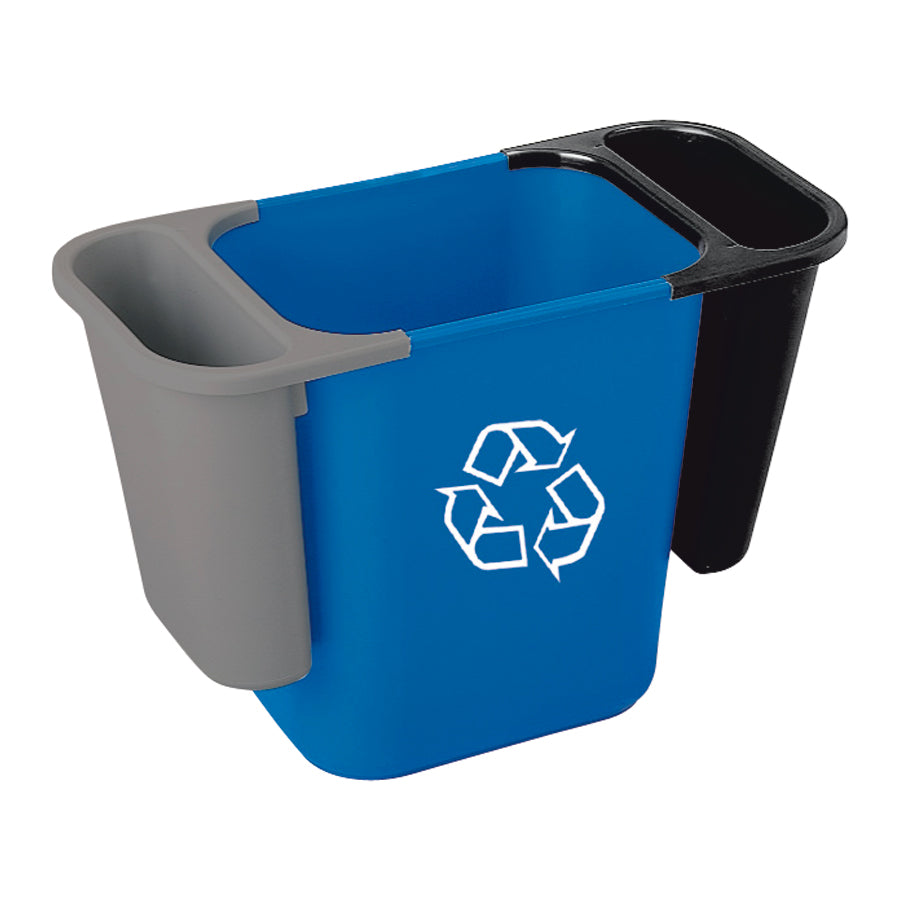 RECT WASTE BASKET BLUE 36.5x26x38CM     