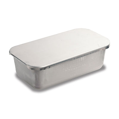 ALUM BAKING PAN W/LID TAPERED 1/3 SIZE  